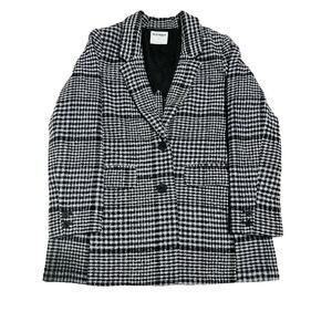Old Navy Black Plaid Soft-Brushed Oversized Blazer Size M
